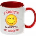Cana color smile face, Zambeste, Dumnezeu te iubeste!